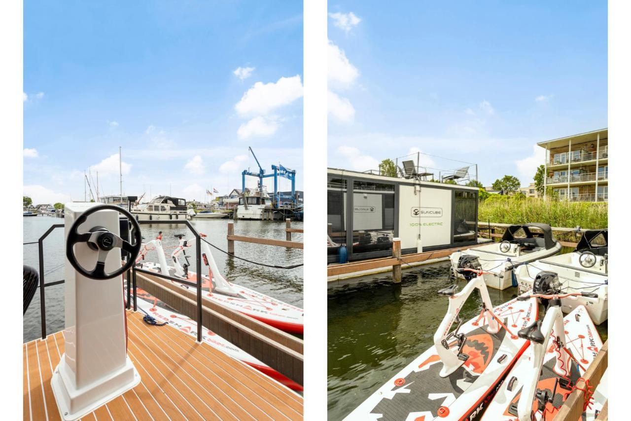 Cosy Tiny Houseboats Near Beach And Restaurants By Weltevreden Experience Zeewolde Zewnętrze zdjęcie